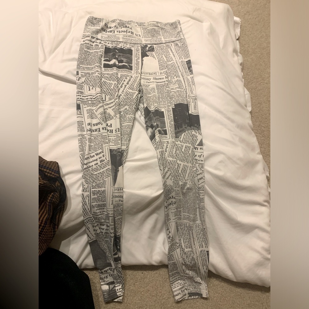 newspaper leggings